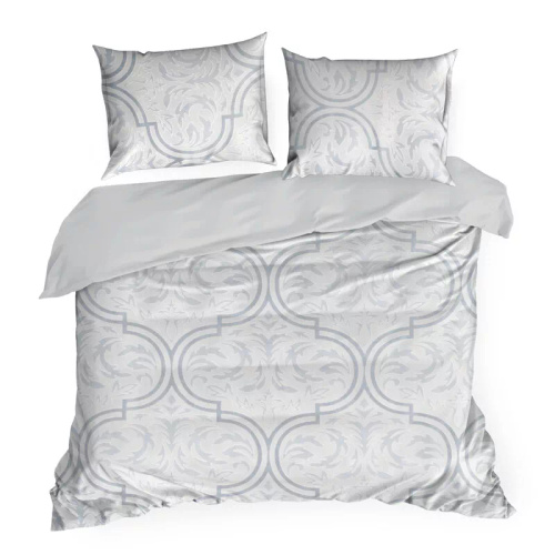 Pościel welurowa ornamenty Flano 5 Eurofirany szary