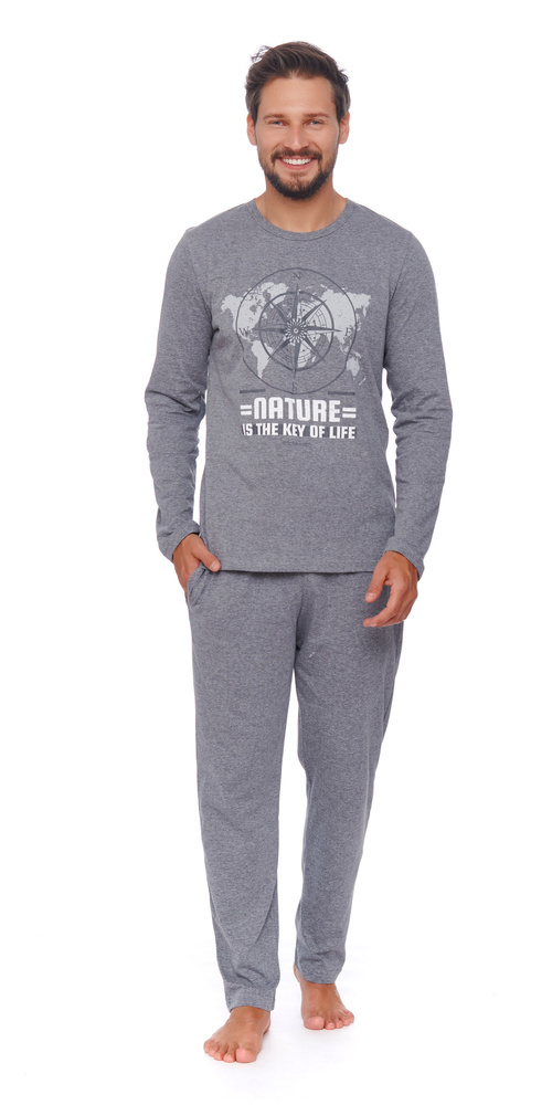 PMB.4517 Piżama Męska Doctor Nap - dark grey