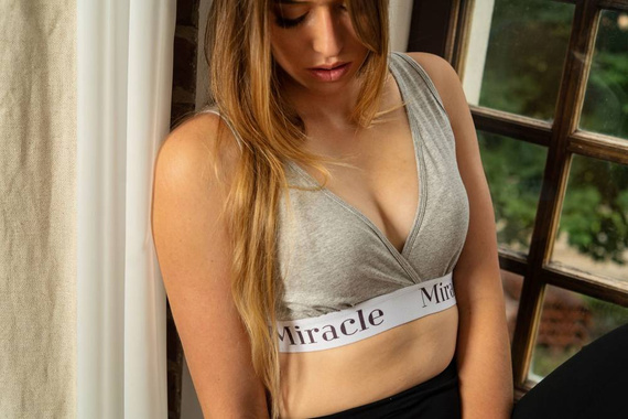 701 biustonosz do karmienia Miracle - jasny szary