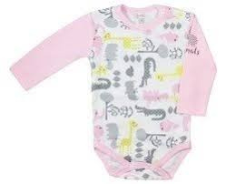 "Zwierzyniec" Bawełniane body niemowlęce Koala-róż