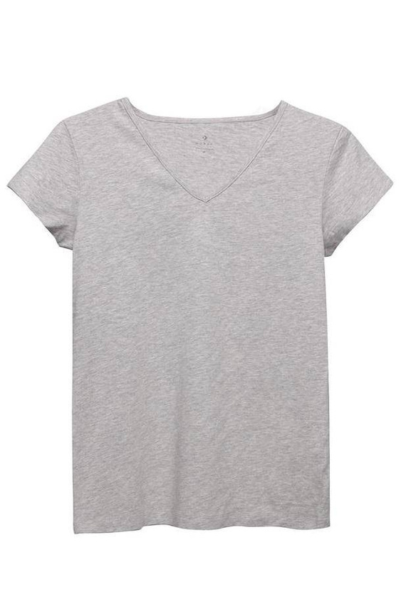 T-shirt damski BD900-420-V Moraj - jasny szary melanż