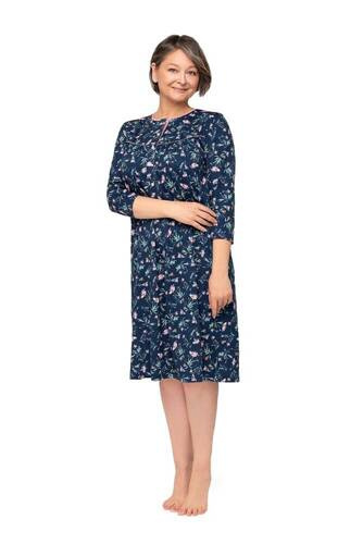 Koszula nocna damska Bogna 204 ll Martel - granatowy 22