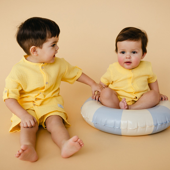 Koszula muślinowa Elephant Eevi - żółta