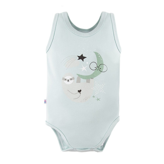 Body z nadrukiem na ramiączkach Mellow Ewa Klucze - mięta