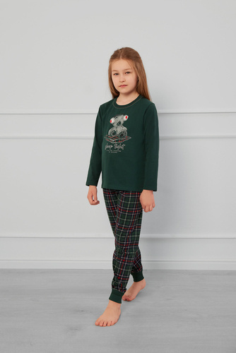 Piżama dla dziecka Fogo Italian Fashion - zielony/druk