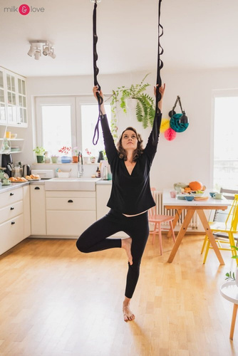 Bluzka ciążowa i do karmienia z rękawem Two Ways Milk&Love butelkowy zielony 