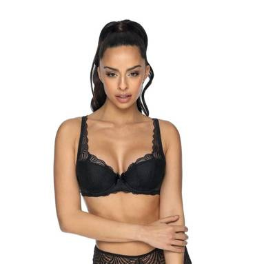 Biustonosz Usztywniany M-3343/22 Lou  Mat czarny