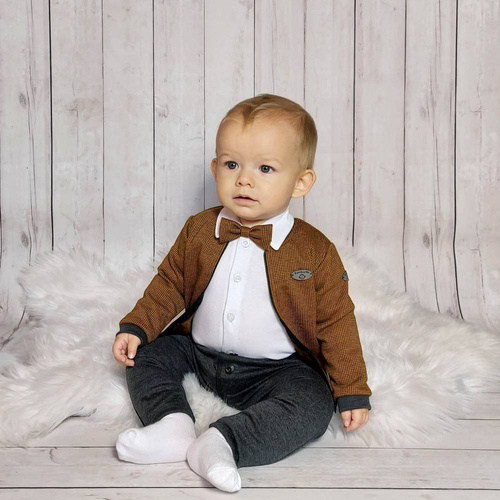 Komplet katana + spodnie Miłosz Bambarillo brązowy 