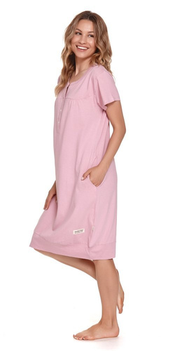 TM.4348 Koszula Nocna ciążowa i do karmienia Doctor Nap - papaya