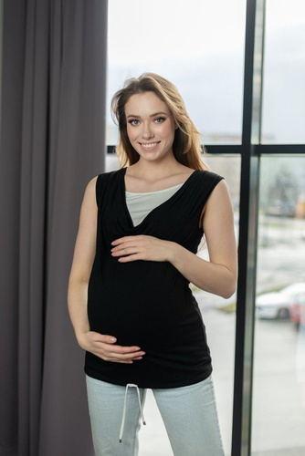 Bawełniany top 021 MIRACLE-czarny