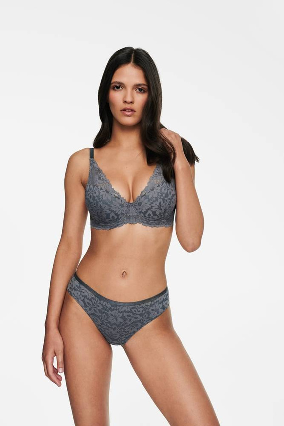 40370 Hasley Biustonosz push-up Henderson szary