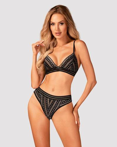 Komplet 2-częściowy Natilya Set Obsessive czarny
