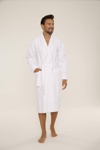 Szlafrok męski 735 Manuele Forex - biały