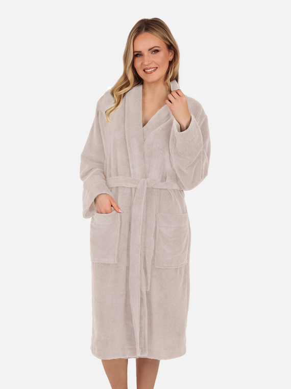 Szlafrok damski Matilde ByShelly - beżowy