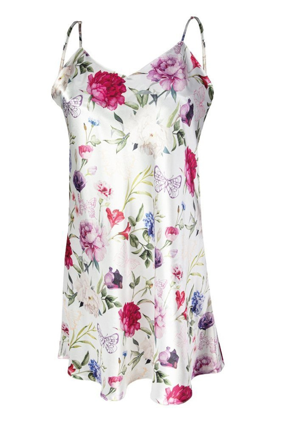 Halka satynowa Flowers DKaren - DK-HK 5 biały