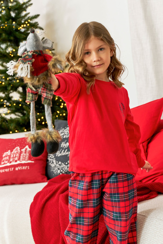 PDU.7129 Piżama dziecięca Unisex Doctor Nap - red