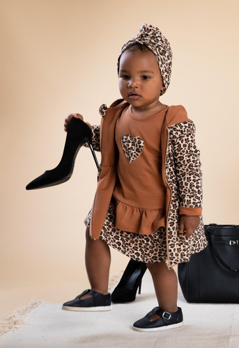 171138 Mia Bluzka z długim rękawem Nicol - jasny brązowy