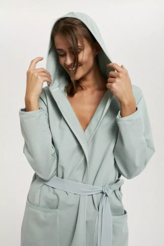 Szlafrok damski Karina Italian Fashion - miętowy