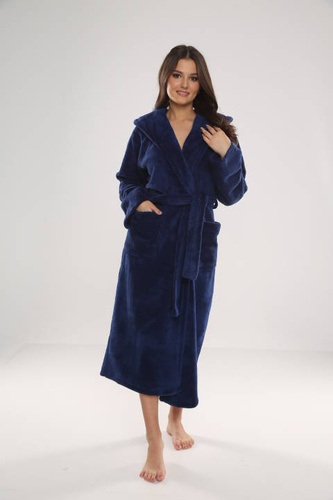 807 Luna II Długi Szlafrok Damski Forex - Granat