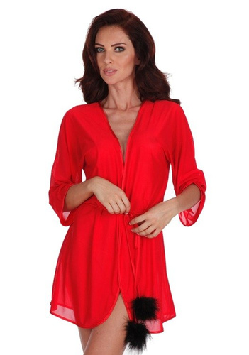 565 Fabienne Peniuar Szlafrok Forex - czerwony