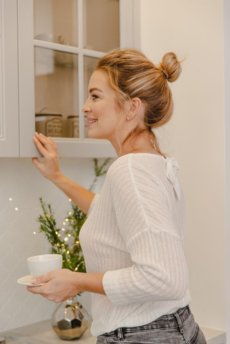 Betty Bluzka damska Babell - perłowa