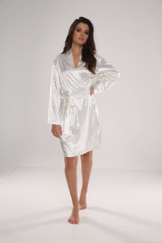 797 Classic szlafrok damski Forex - perłowy