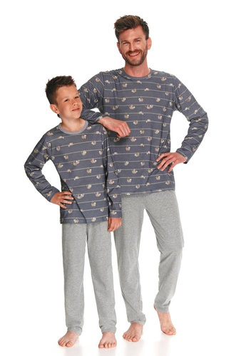 Piżama chłopięca 2621,2622 Harry Taro - 	jeans melanż ciemny