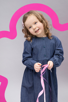 Sukienka dziewczęca Romantic Pinokio - jeans