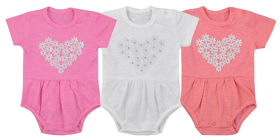 "MARCELINKA" Body niemowlęce krótki rękaw Koala- biały