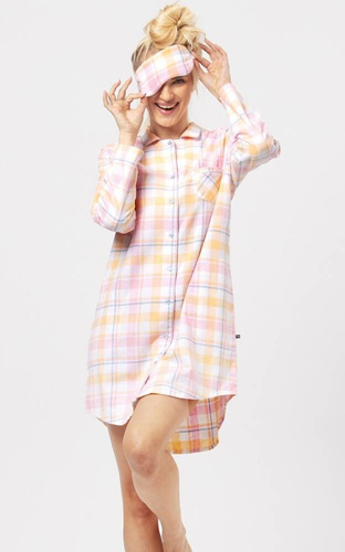 Koszula damska LND 486 Key - rózowy