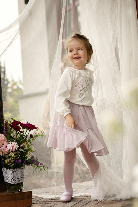 Spódniczka dziewczęca Charlotte Pinokio - fiolet