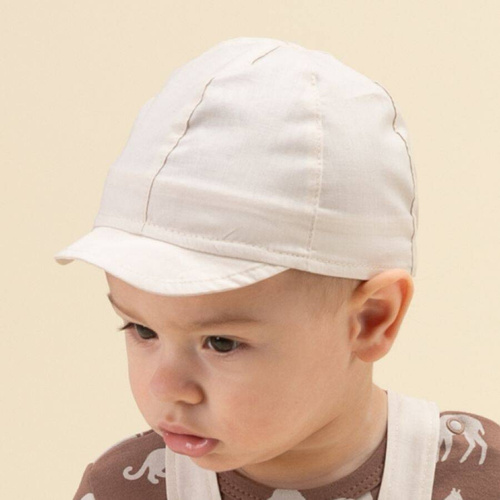 Czapka chłopięca z daszkiem Safari Pinokio - beżowy