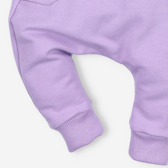 Spodnie dresowe z bawełny organicznej Nini liliowy