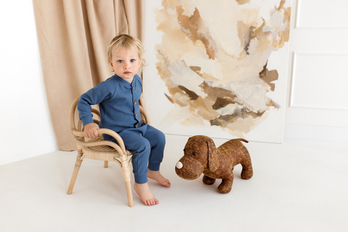 Bluza "Natural Waffel" Makoma denim