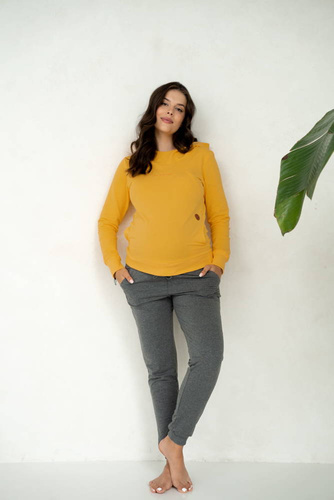 Bluza do karmienia Milk Please Milk&Love z kapturem banana