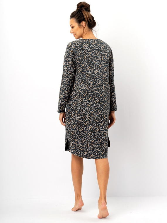 Koszula nocna Key LND 707 – bawełniana, długi rękaw, klasyczny fason