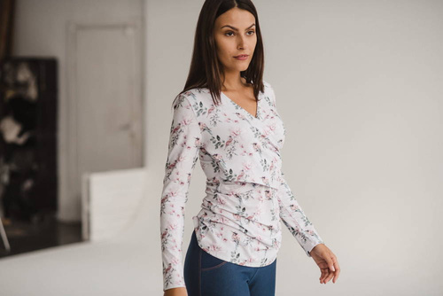 Bluzka do karmienia i ciążowa Milk Bar Milk&Love w magnolie