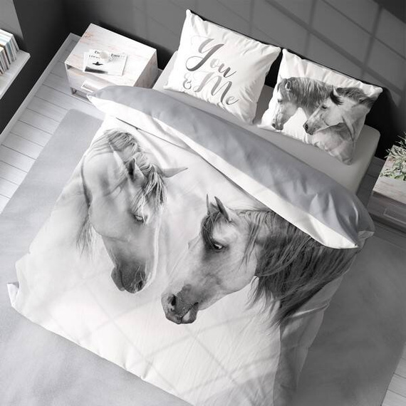Pościel bawełniana młodzieżowa koń kucyk horse 3819 A Holland Natura 2 Detexpol