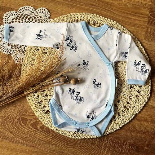 Body kopertowe z długim rękawem BD14526 Piesek Mamatti