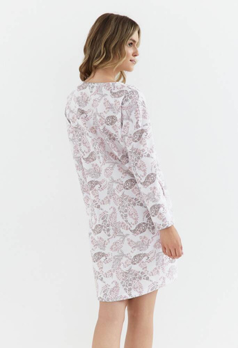 Koszula nocna z bawełny drapanej 429 Cana -orientalny róż 