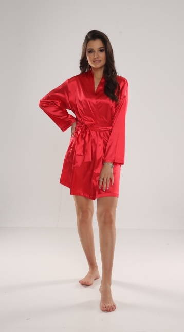 797 Classic szlafrok damski Forex - czerwony
