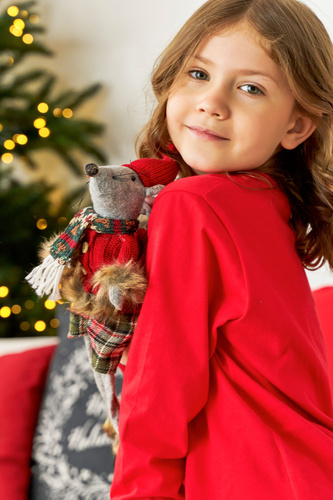 PDU.7129 Piżama dziecięca Unisex Doctor Nap - red