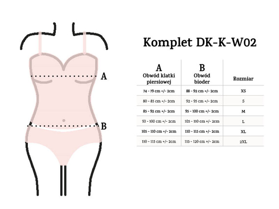 Komplet bawełniany DK-K-W02 Dkaren - ecru