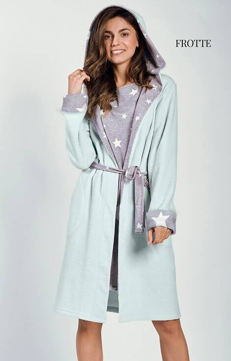 Szlafrok damski 3211 Brigitte Taro - błękit