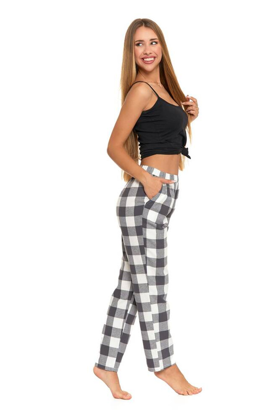 Spodnie piżamowe damskie PDS3000-001 Moraj - czarny