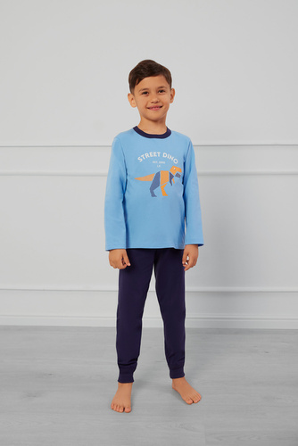 Piżama dla chłopca Rex Italian Fashion - niebieski/granatowy 