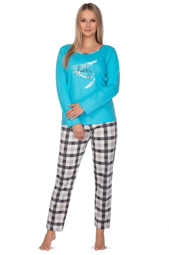 Piżama Damska 645 Regina - turkusowy