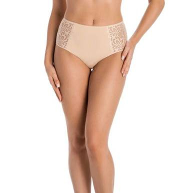 Figi z wysokim stanem Eco Exclusive Teyli - beżowy