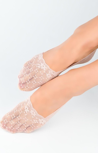 SN053 Baleriny stopki damskie Noviti - różowe