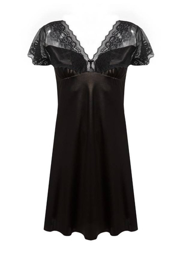 Halka satynowa Josephine DKaren - czarny